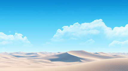 Fototapeta na wymiar sand dunes background under a blue sky