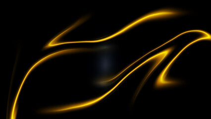 Abstract Black Yellow Light Background