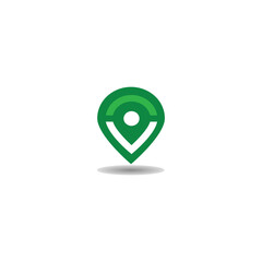 Letter v maps tracking for business, brand, design, direction, icon, identity, initial, illustration, logo, vector, road, tour, symbol, letter, v, map, tracking, location, journey, trip, point,traffic