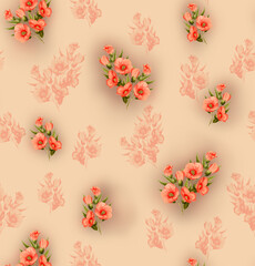 christmas background with snowflakes flower 