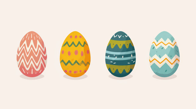 Seamless pattern off easter eggs