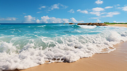 beach with trees