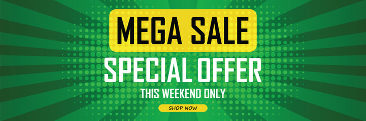 Sale banner template design . Super Sale, end of season special offer banner. vector illustration.