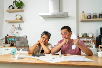 Senior couple learning about new technology, Active modern life after retirement