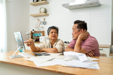 Senior couple learning about new technology, Active modern life after retirement