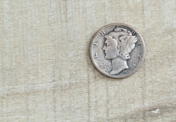 1937 Dime, Front