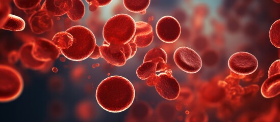 Blood cells, leukocytes, erythrocytes bloodstream, Plasma is the liquid portion of blood - obrazy, fototapety, plakaty