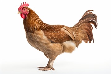 Fototapeta premium Fresh raw chicken meat isolated on white background for sale in a market or grocery store