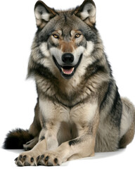 Fototapeta premium Gray wolf portrait photograph
