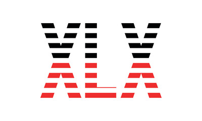XLX three initial letter iconic line negative space minimal logo design vector template. monogram, abstract, wordmark, business, typography, minimalist, brand, company, flat, modern, unique, simple