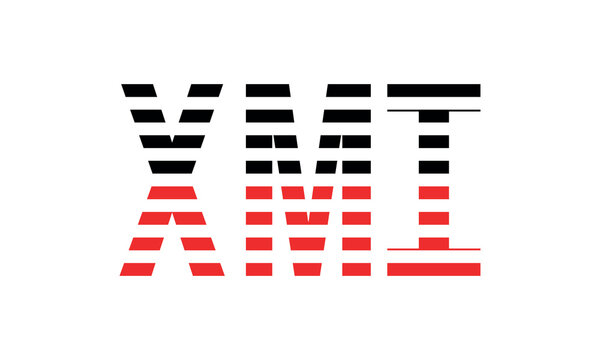 XMI three initial letter iconic line negative space minimal logo design vector template. monogram, abstract, wordmark, business, typography, minimalist, brand, company, flat, modern, unique, simple