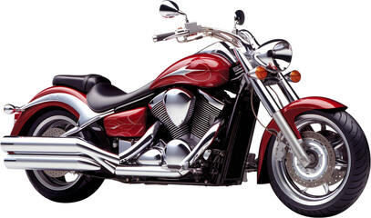 투명한 배경 위에 오토바이