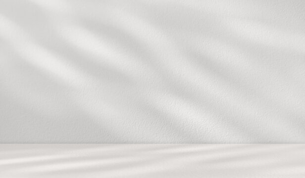 Shadow light overlay Empty cement wall room studio Backdrop Background and reflection floor well Display product and text present on free space