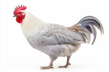 Fototapeta premium Raw chicken meat isolated on white background, ideal for food photography and culinary concepts