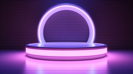 Digital stage podium mockup