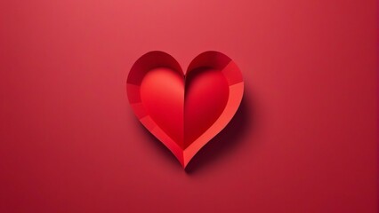Red paper heart background