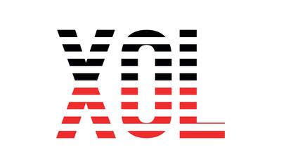 XOL three initial letter iconic line negative space minimal logo design vector template. monogram, abstract, wordmark, business, typography, minimalist, brand, company, flat, modern, unique, simple