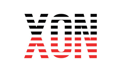 XON three initial letter iconic line negative space minimal logo design vector template. monogram, abstract, wordmark, business, typography, minimalist, brand, company, flat, modern, unique, simple