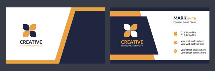 Vector creative business card design template