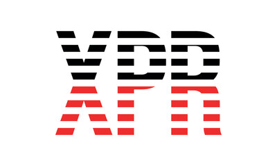 XPR three initial letter iconic line negative space minimal logo design vector template. monogram, abstract, wordmark, business, typography, minimalist, brand, company, flat, modern, unique, simple