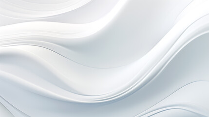 Obraz premium White and light grey abstract wave background. Modern lines form an elegant, luxurious, smooth, and clean texture. Gives the design an exclusive feel. Created with Generative AI.
