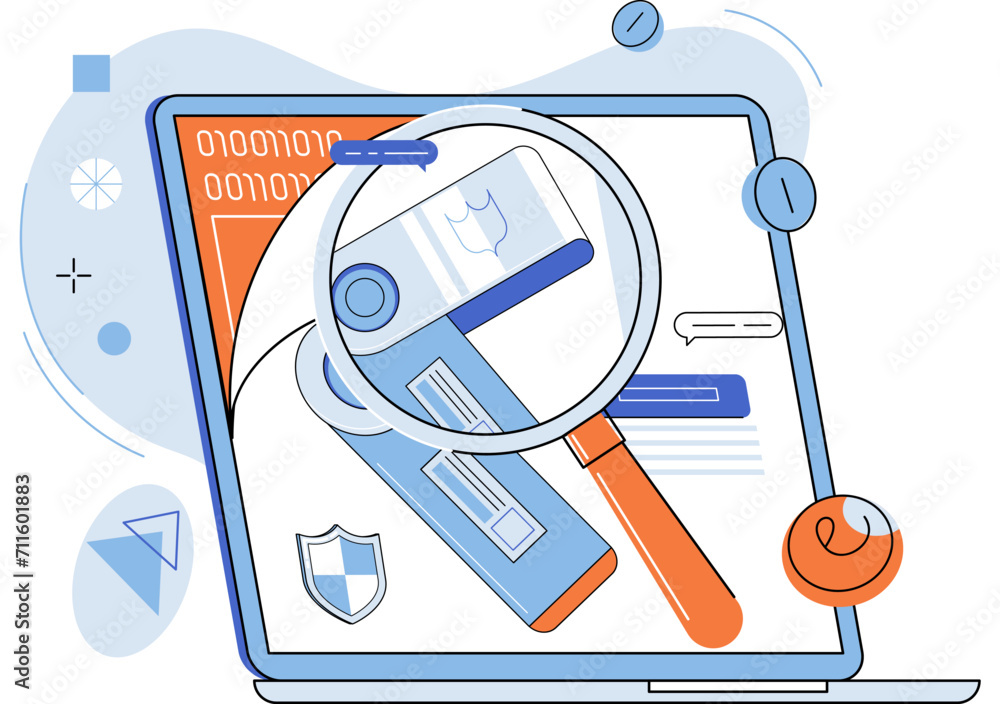 Poster crypto wallet vector illustration. digital wallets provide secure and efficient means managing digit