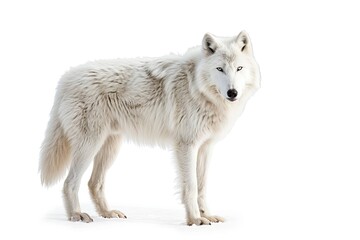 Obraz premium Arctic Wolf Isolated
