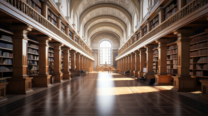 A breathtaking library that marries art and architecture - obrazy, fototapety, plakaty