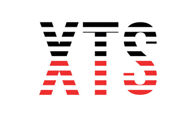XTS three initial letter iconic line negative space minimal logo design vector template. monogram, abstract, wordmark, business, typography, minimalist, brand, company, flat, modern, unique, simple