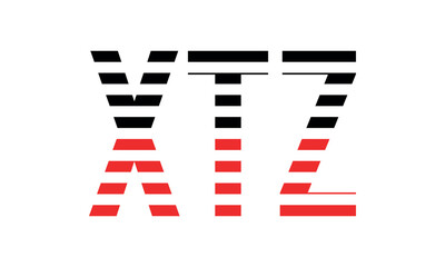 XTZ three initial letter iconic line negative space minimal logo design vector template. monogram, abstract, wordmark, business, typography, minimalist, brand, company, flat, modern, unique, simple