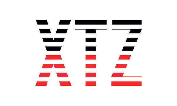 XTZ three initial letter iconic line negative space minimal logo design vector template. monogram, abstract, wordmark, business, typography, minimalist, brand, company, flat, modern, unique, simple