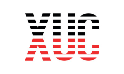 XUC three initial letter iconic line negative space minimal logo design vector template. monogram, abstract, wordmark, business, typography, minimalist, brand, company, flat, modern, unique, simple