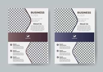 Corporate business flyer template design