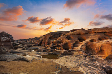 Sampanbok Ubon Ratchathani Grand Canyon in Thailand, 3000 Boke nature of rock is unseen in Thailand...