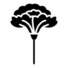 carnation glyph icon