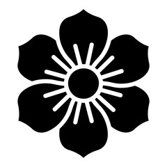 flower glyph icon