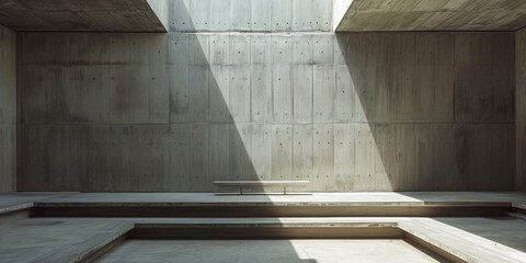 Minimalist architectural design composition