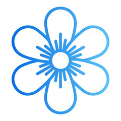 flower gradient icon