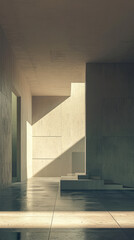 Minimalist architectural design composition