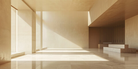 Obraz premium Minimalist architectural design composition