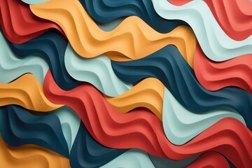 Wavy abstract colorful background