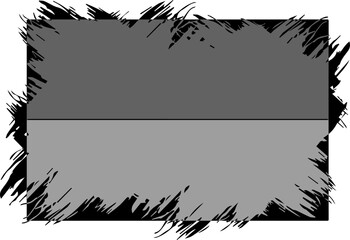 Black and white of Ukraine Flag on Independence day