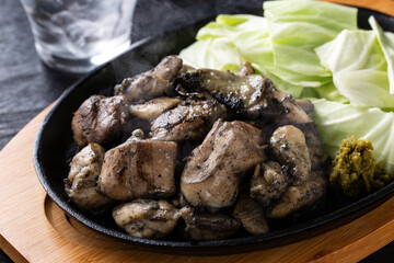 地鶏焼きと焼酎