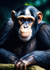 A chimpanzee 
