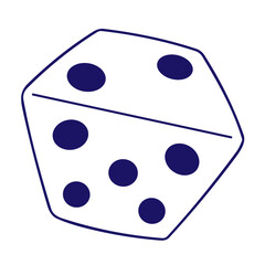 set of dice vector design