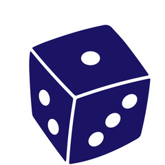 set of dice vector design