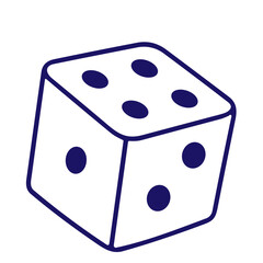 set of dice vector design