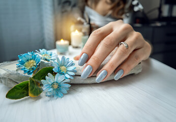 hands of bride and groom