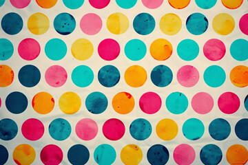 Colorful circles pattern on a textured background
