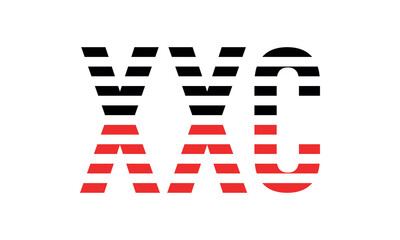 XXC three initial letter iconic line negative space minimal logo design vector template. monogram, abstract, wordmark, business, typography, minimalist, brand, company, flat, modern, unique, simple